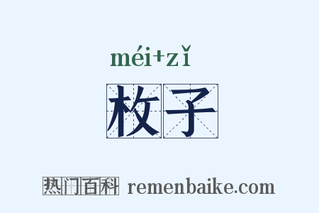 枚子是什么意思的图片